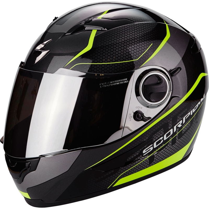Cască integrală Scorpion EXO-490 Vision negru-galben-fluo lichidare