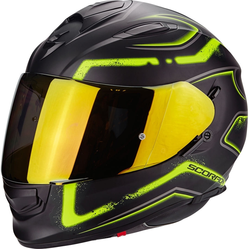 Cască integrală Scorpion EXO-510 Air Radium negru-fluo galben