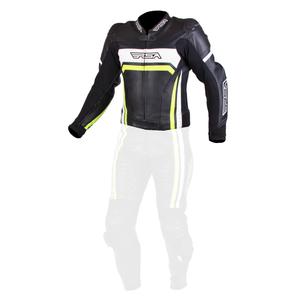 Jacheta de motociclete pentru bărbați RSA Virus negru-alb-alb-fluo galben výprodej lichidare