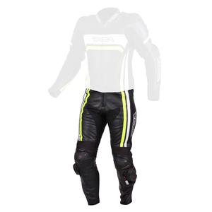 Pantaloni de motociclete pentru bărbați RSA Virus negru-alb-alb-albastru-galben-fluo výprodej lichidare