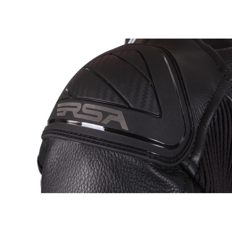 Salopetă de motocicletă pentru femei RSA Virus Black-White-Fluo Yellow lichidare