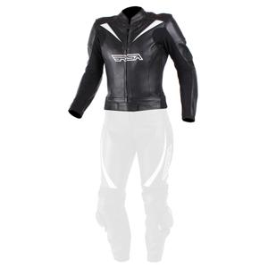 RSA Destiny 2 Negru și alb jacheta de motociclete pentru femei RSA Destiny 2 Negru și alb výprodej lichidare