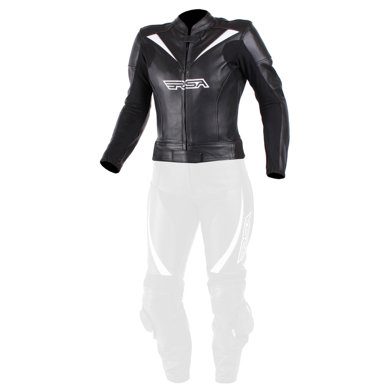 RSA Destiny 2 Negru și alb jacheta de motociclete pentru femei RSA Destiny 2 Negru și alb výprodej lichidare