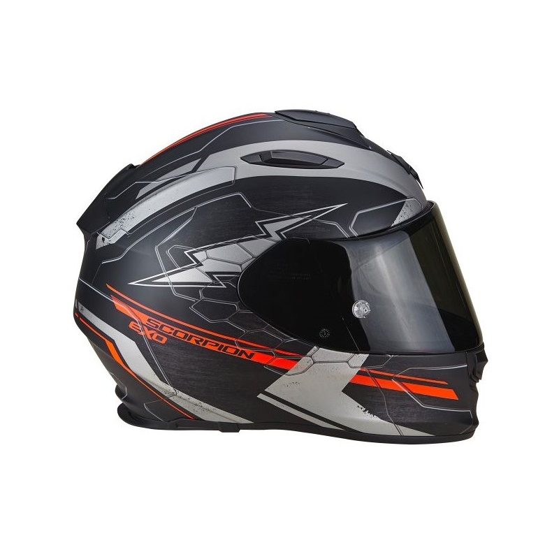 Cască integrală Scorpion EXO-510 Air Cross negru-argintiu-roșu neon lichidare