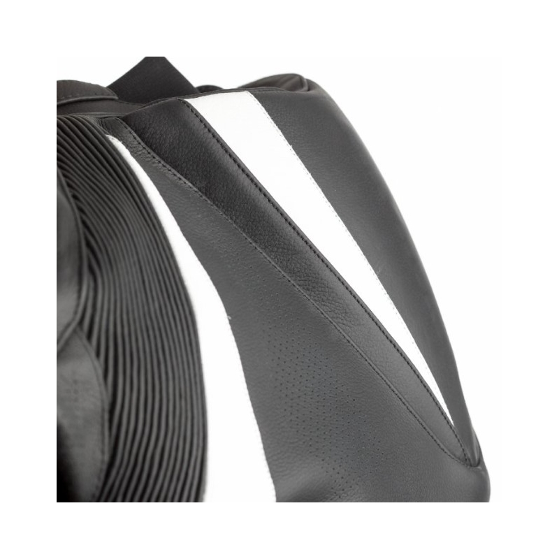 Costum de motociclist RST Tractech Evo 4 CE negru și alb dintr-o singură bucată lichidare