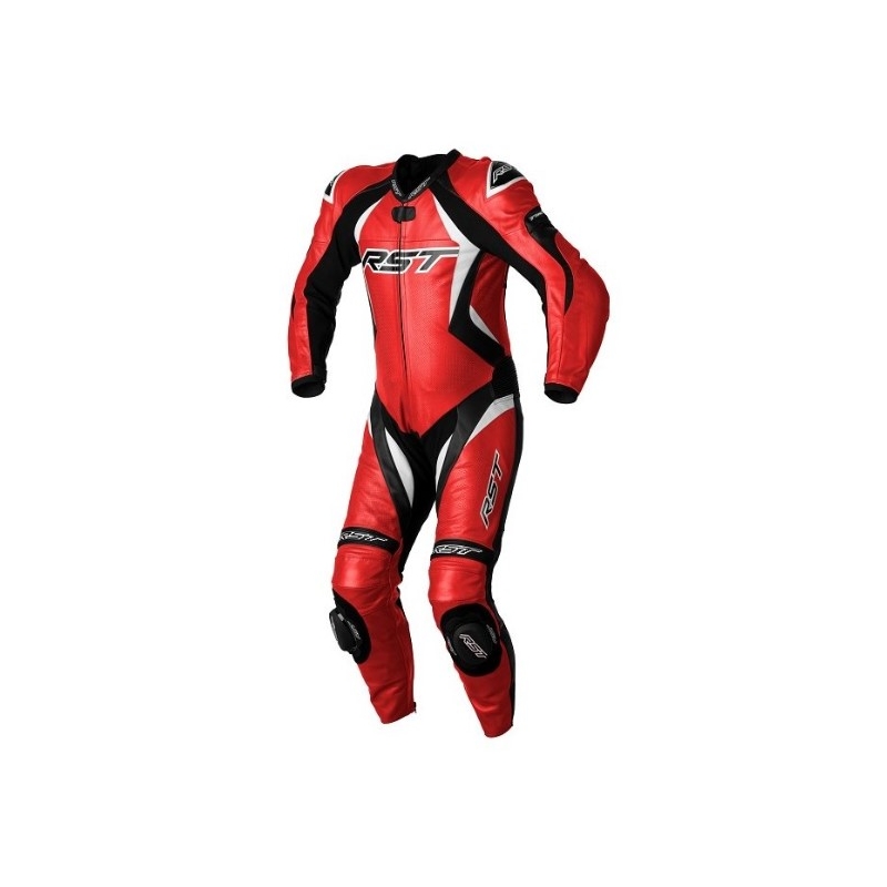 RST Tractech Evo 4 CE negru-alb-roșu costum de motociclist dintr-o singură bucată RST Tractech Evo 4 CE lichidare