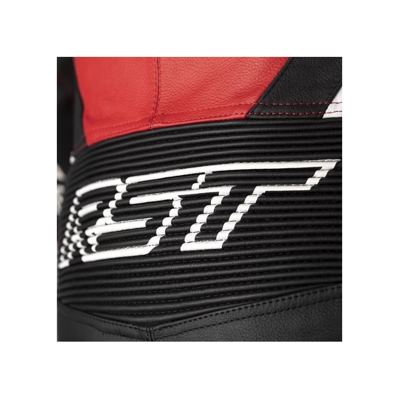 RST Tractech Evo 4 CE negru-alb-roșu costum de motociclist dintr-o singură bucată RST Tractech Evo 4 CE lichidare