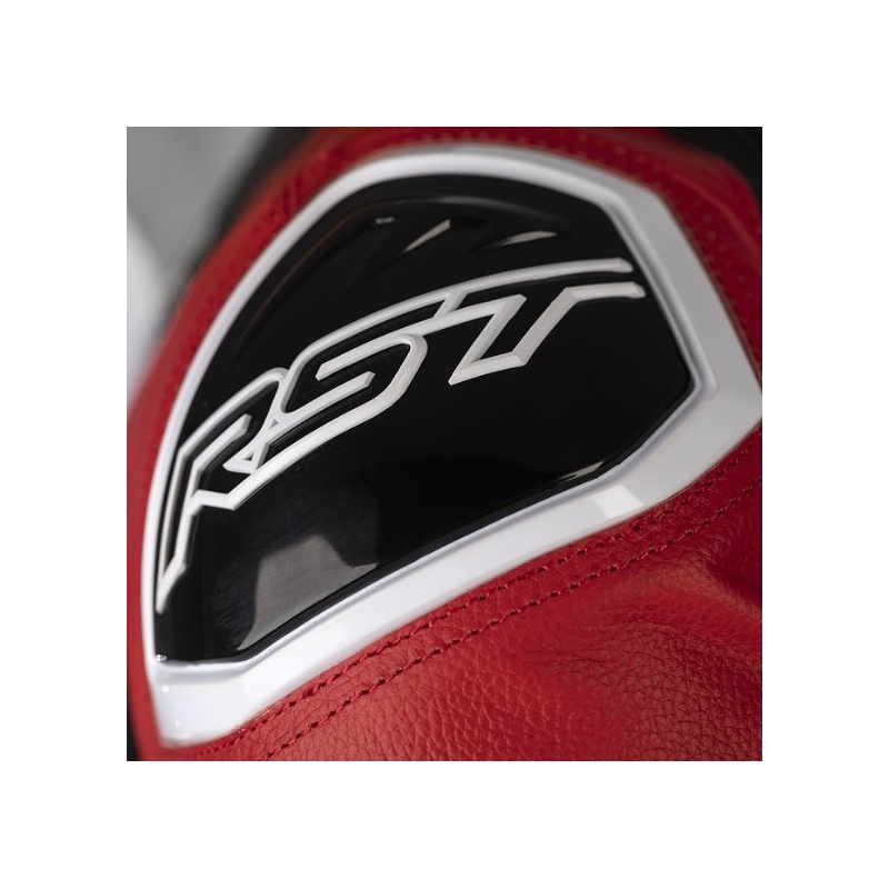 RST Tractech Evo 4 CE negru-alb-roșu costum de motociclist dintr-o singură bucată RST Tractech Evo 4 CE lichidare