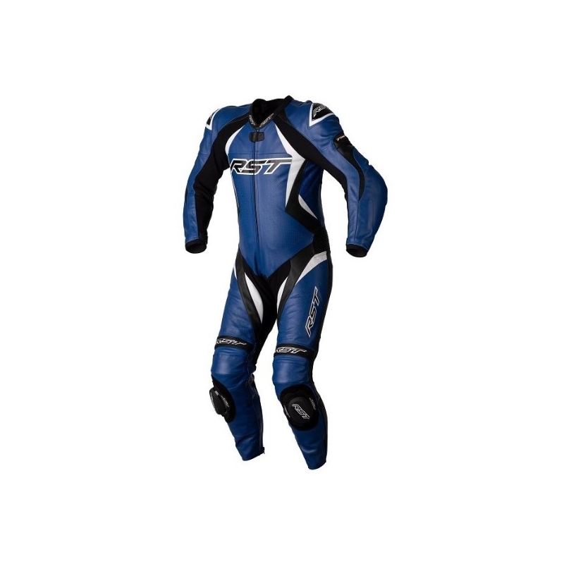 RST Tractech Evo 4 CE costum de motociclist dintr-o singură bucată negru-alb-albastru lichidare