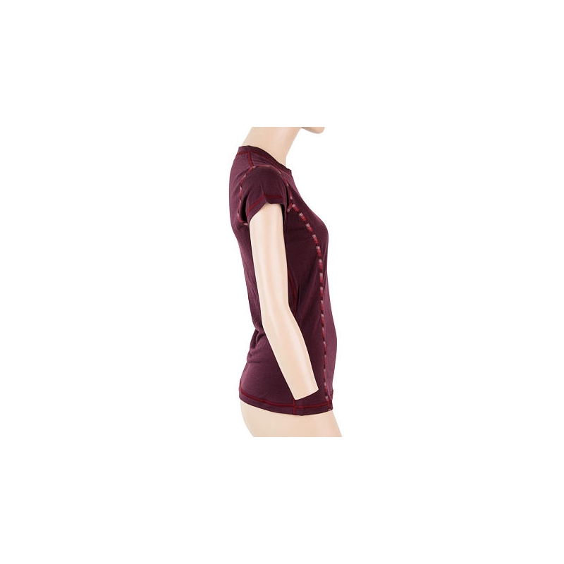 Femei Sensor Merino Air T-shirt burgundy lichidare