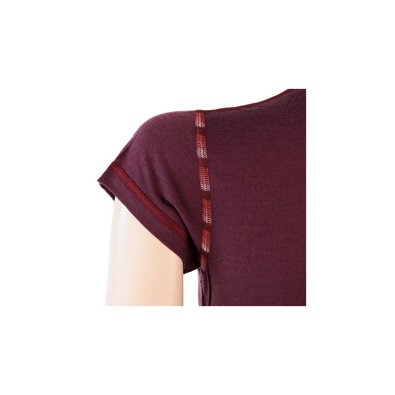 Femei Sensor Merino Air T-shirt burgundy lichidare