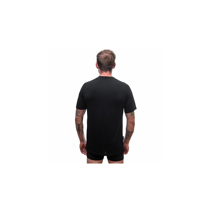 Mens T-shirt Sensor Merino Air Merino PT Summit negru  negru lichidare