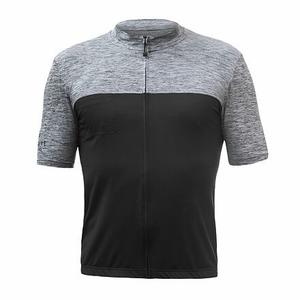 SENSOR CYKLO MOTION tricou pentru bărbați cu mânecă întreagă și fermoar complet negru/gri lichidare