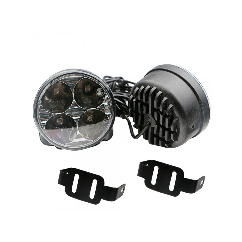 Lumini de zi Superlight DRL 4 LED-uri rotunde