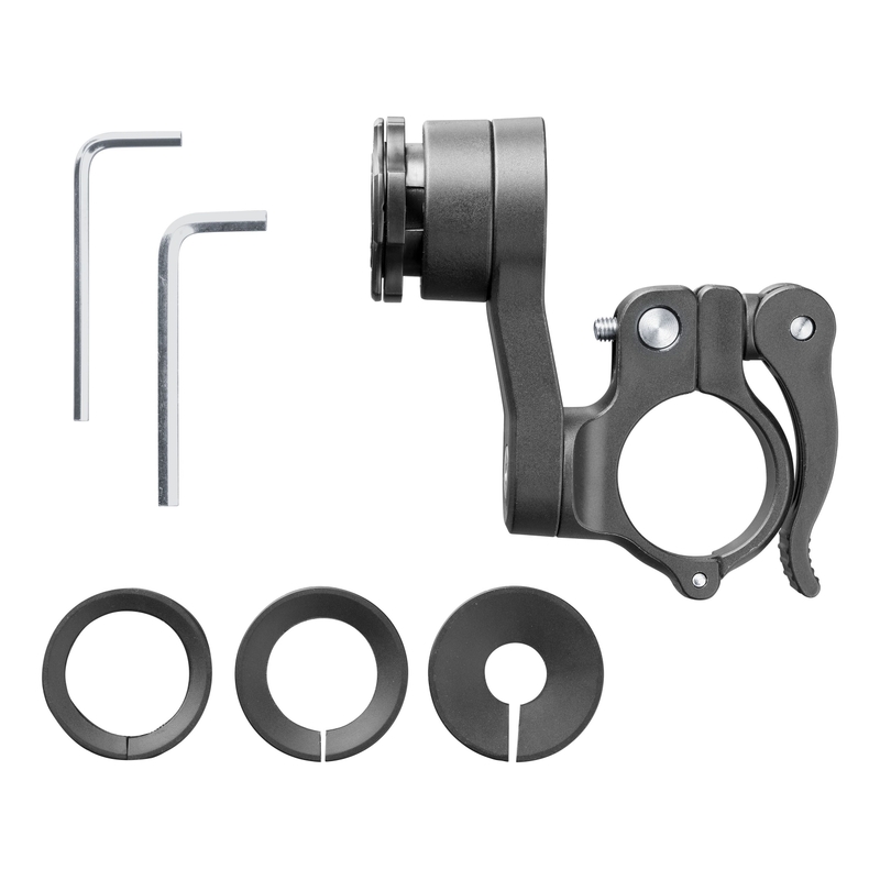 Suport de ghidon cu eliberare rapidă Interphone Quiklox negru