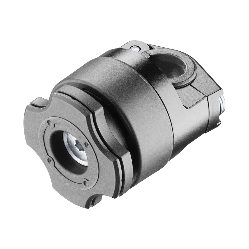 Suport cu eliberare rapidă Interphone Quiklox cu suport pentru oglindă de motocicletă negru