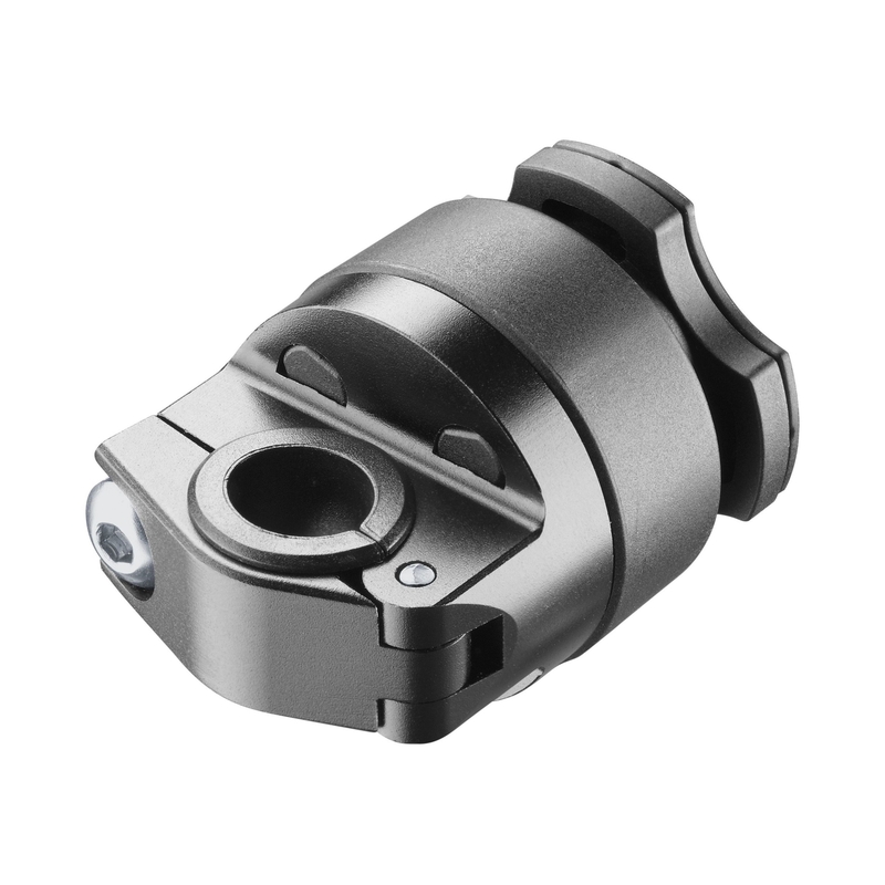 Suport cu eliberare rapidă Interphone Quiklox cu suport pentru oglindă de motocicletă negru