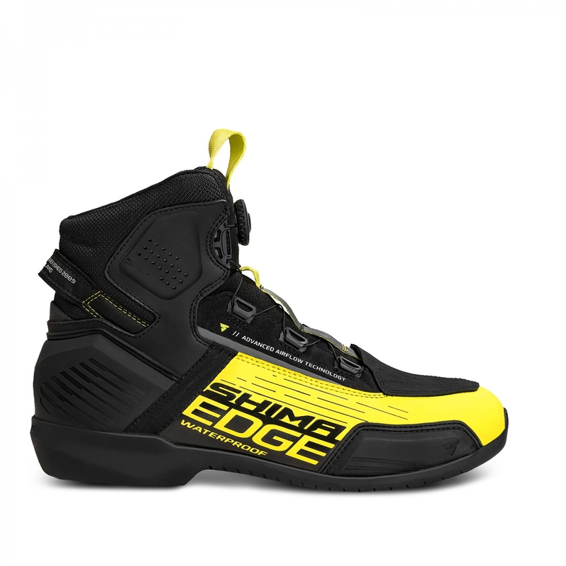 Shima Edge WP negru galben-fluo cizme de motocicletă