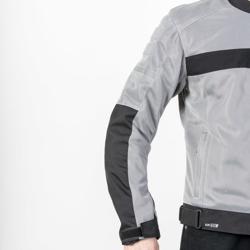Geacă de motocicletă Ozone Dart argintiu-negru