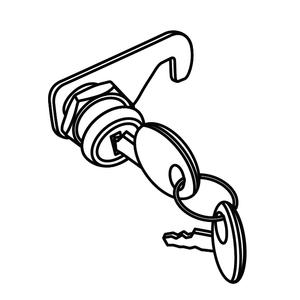 Lock kit SHAD for ATV80