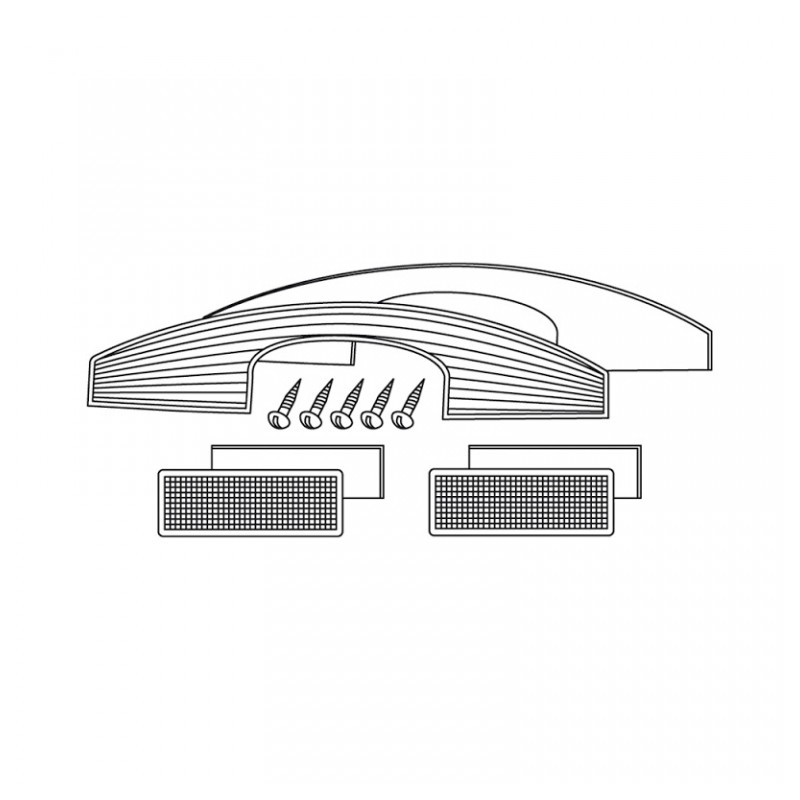 Benzi reflectorizante SHAD pentru SH45 Alb