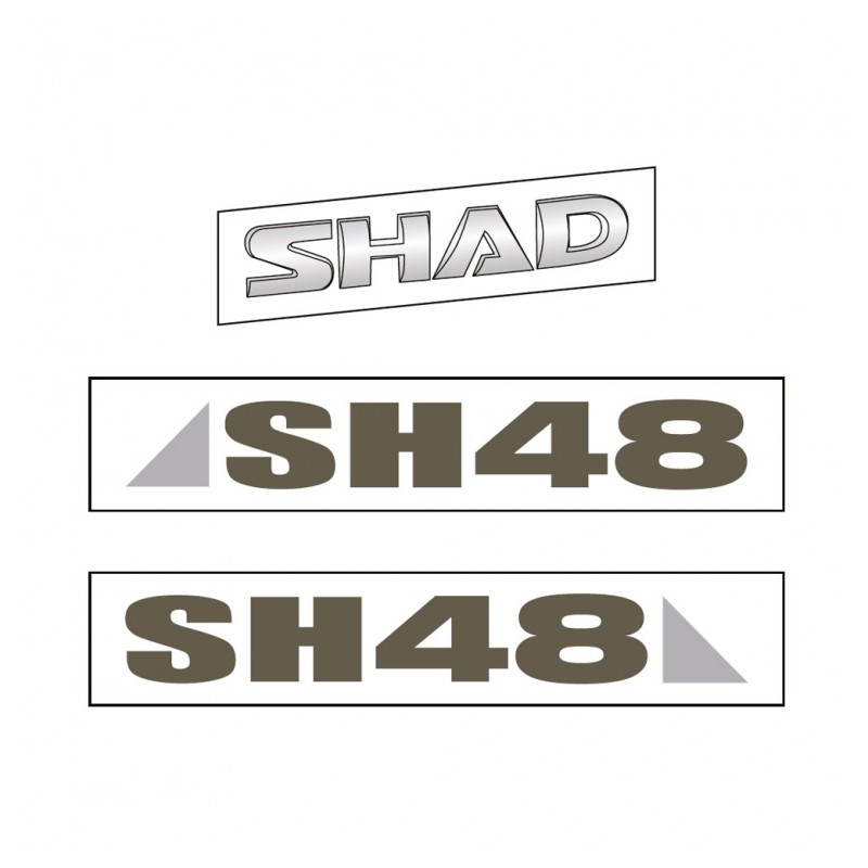 Stickers SHAD pentru SH48 gri inchis
