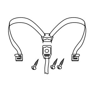 Flexible strap SHAD D1B50CGR for SH50