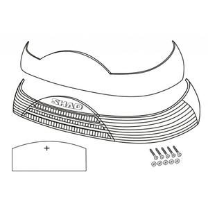 Benzi reflectorizante SHAD D1B465CAR Rosu for SH46