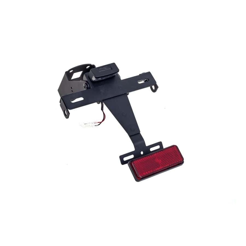 Adjustable license support PUIG Negru pentru KAWASAKI Z 1000 SX 2011-2019, KAWASAKI Ninja 1000 SX 2020-2024