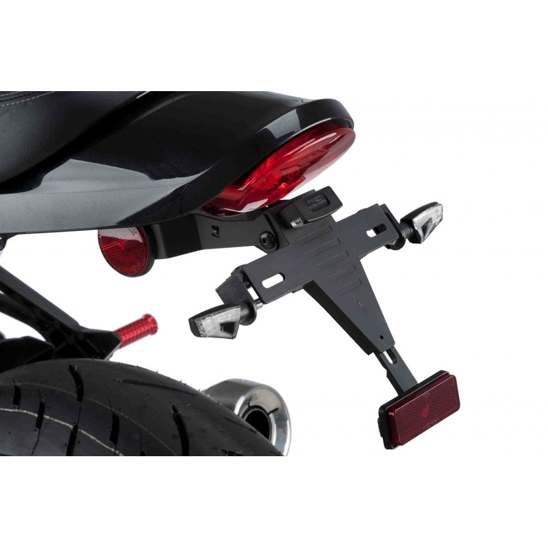Adjustable license support PUIG Negru