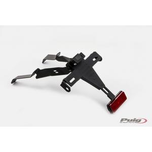 Adjustable license support PUIG 9653N Negru