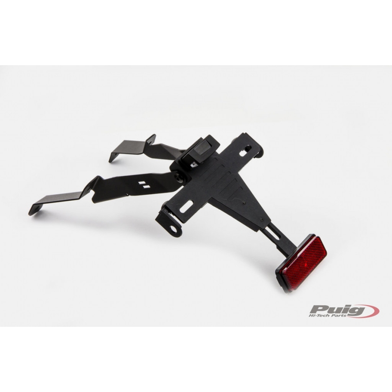 Adjustable license support PUIG Negru