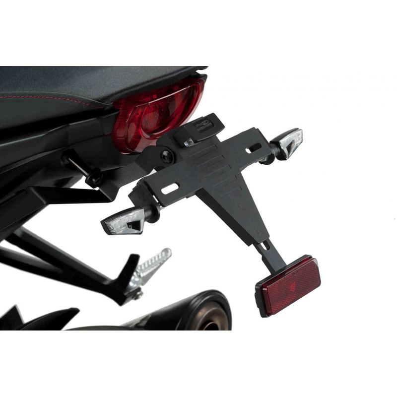 Adjustable license support PUIG Negru