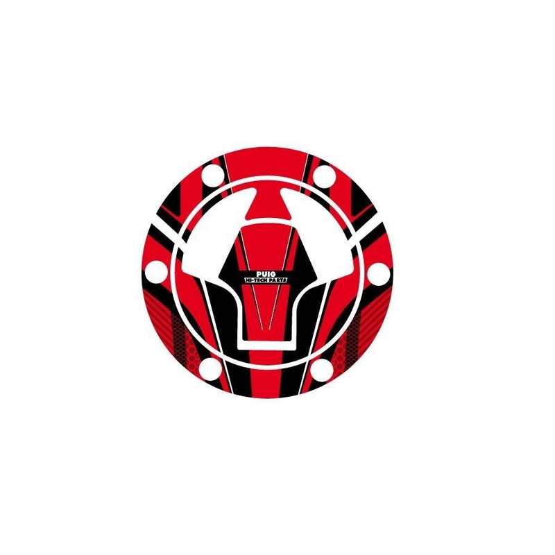 Fuel cap cover PUIG RADIKAL Rosu pentru KAWASAKI Ninja 250 R 2008-2012, KAWASAKI EX Ninja 300 2013-2018