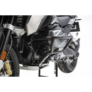 Engine guards PUIG 2249N d 25mm, lower Negru