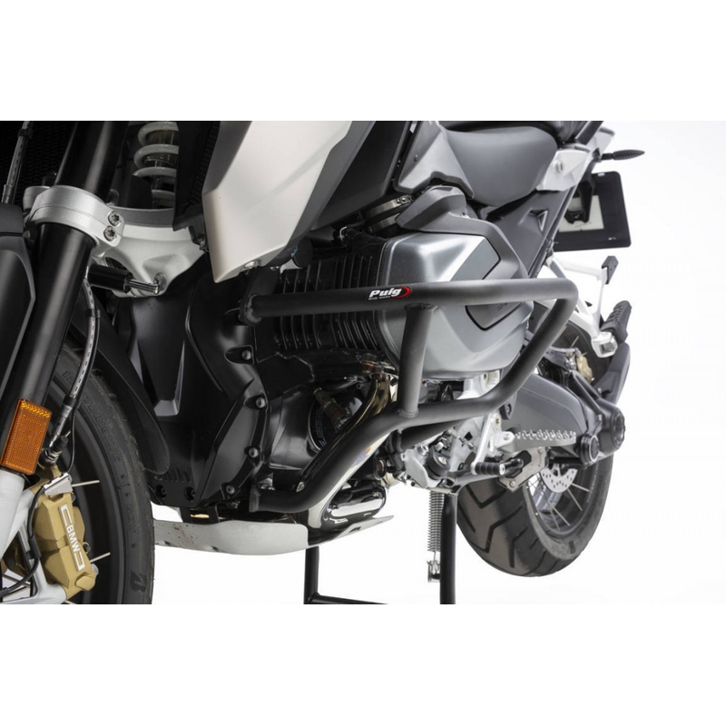 Engine guards PUIG d 25mm, lower Negru
