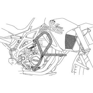 Engine guards PUIG 3572N d 25mm Negru