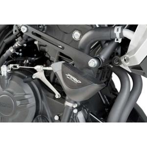 Frame sliders PUIG PRO 8590N black with grey rubber