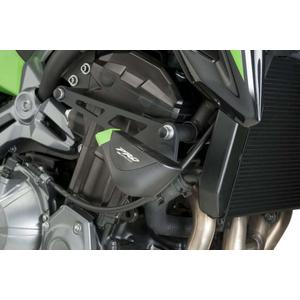 Frame sliders PUIG PRO 9390N black with grey rubber
