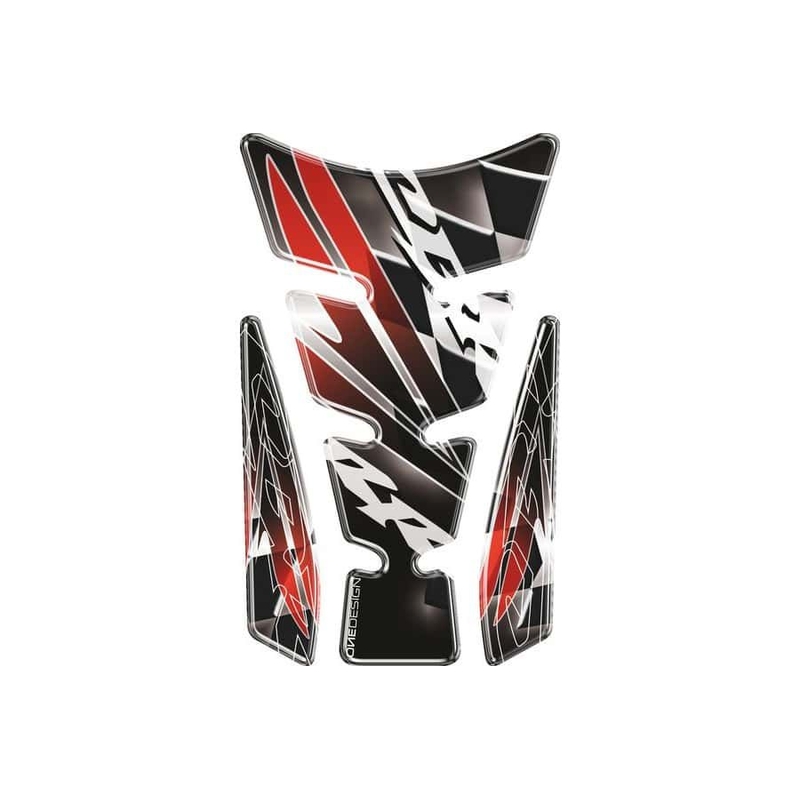 Tank pad PUIG WINGS argintiu with side part