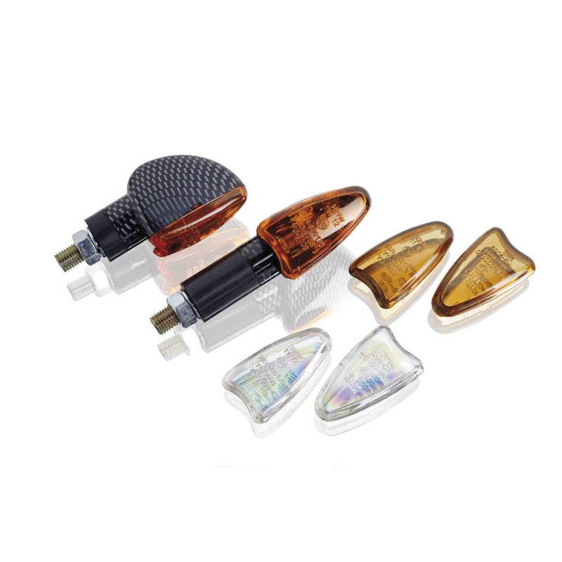 Turn signals PUIG STAR carbon look short, homologated