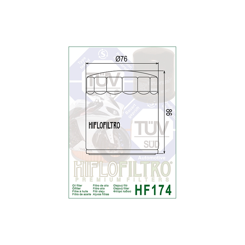 Filtru de ulei HIFLOFILTRO Negru
