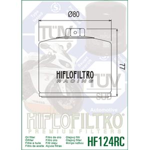 Filtru de ulei HIFLOFILTRO HF124RC Race