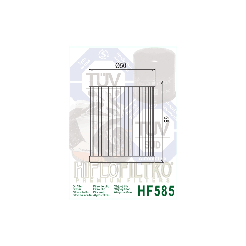 Filtru de ulei HIFLOFILTRO