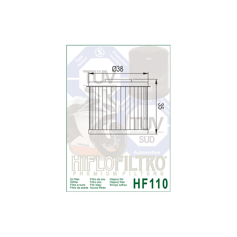 Filtru de ulei HIFLOFILTRO