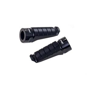 Footpegs without adapters PUIG RACING 6301N Negru