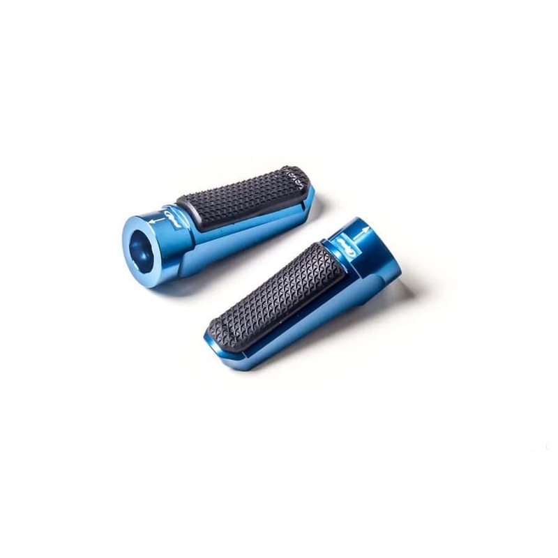 Footpegs without adapters PUIG SPORT Albastru with rubber lichidare