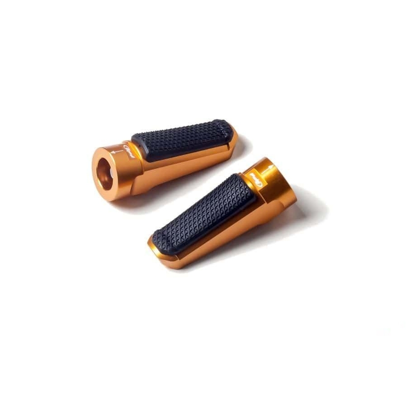 Footpegs without adapters PUIG SPORT auriu with rubber