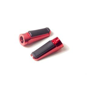 Footpegs without adapters PUIG SPORT 7318R Rosu with rubber