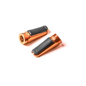 Footpegs without adapters PUIG SPORT 7318T portocaliu with rubber